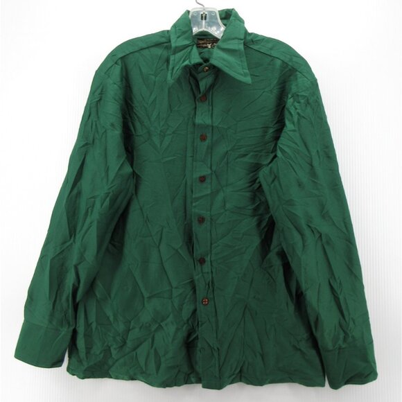 VINTAGE Towncraft Shirt Large JC Penney 70s Disco Leisure Flashy * - Picture 1 of 10